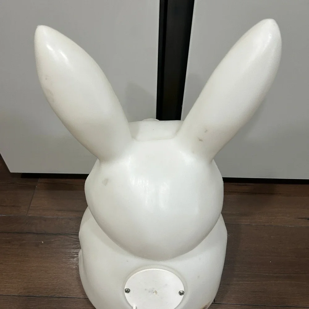 Vintage Empire Blow Mold Easter Bunny Rabbit Light Eggs Basket NO LIGHT